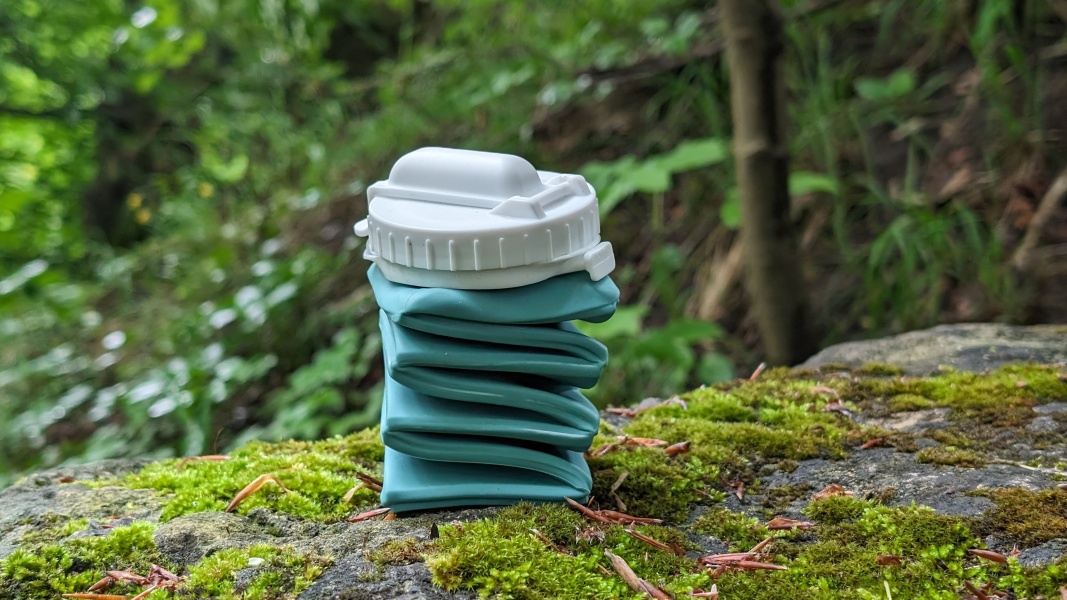 BEAUTAIL Faltbare Wasserflasche 600 Ml – Silikon, Auslaufsicher, Für Sport, Reisen & Outdoor