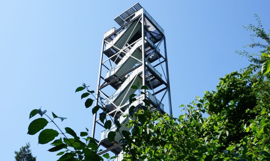 Zum Feuerwachturm Farnberg in der Haard bei Marl